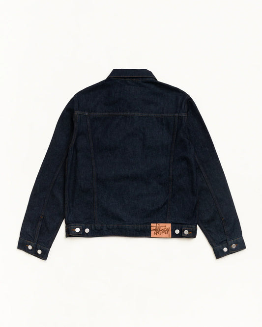 Stussy DENIM TRUCKER JACKET RINSED INDIGO