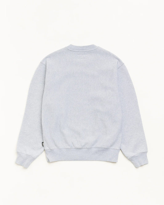 Stussy FLEECE CREW GREY HEATHER