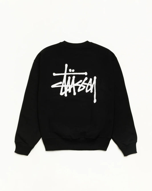 BASIC STÜSSY CREW BLACK