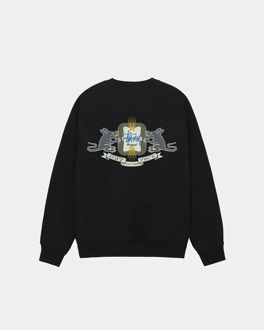 STUSSY HOMEBREW LONG SLEEVE TEE BLACK
