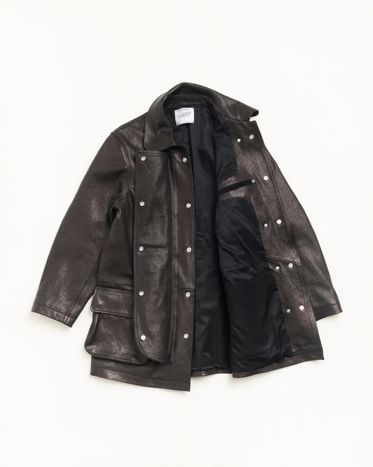 Stussy OUR LEGACY LEATHER FIREMAN JACKET