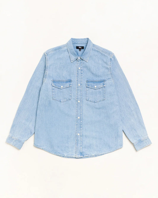 Stussy DENIM WESTERN SHIRT LIGHT DENIM