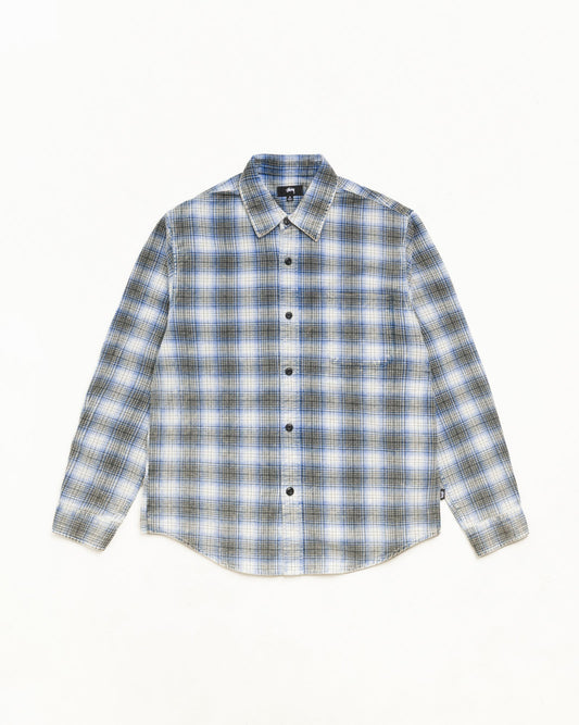 Stussy DAX PRINTED SHIRT BLUE