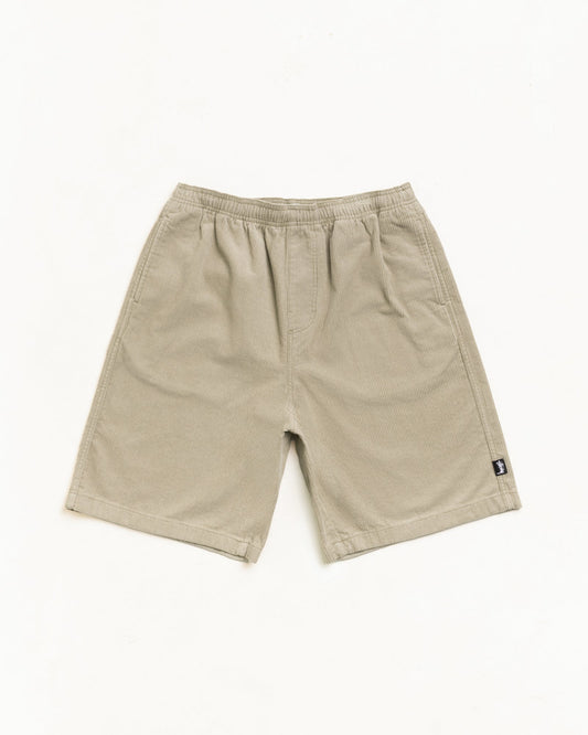Stussy BAGGY TWILL CORD BEACH SHORT KHAKI