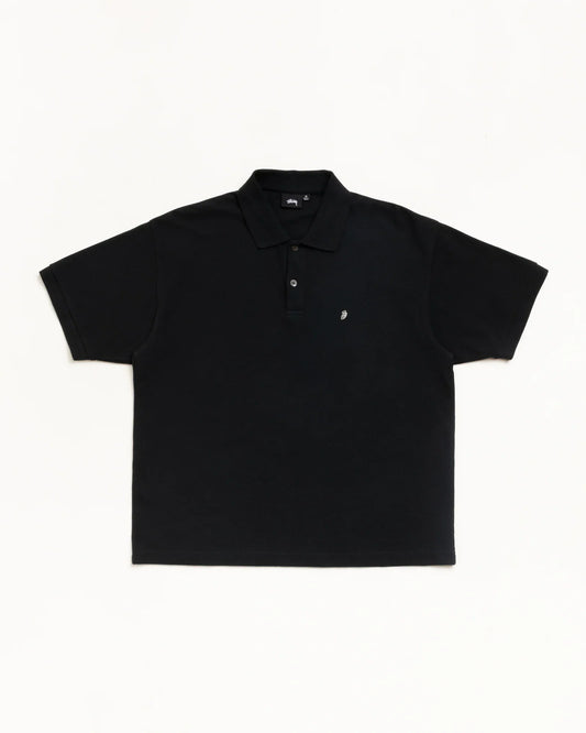 Stussy CLASSIC PIQUE POLO BLACK