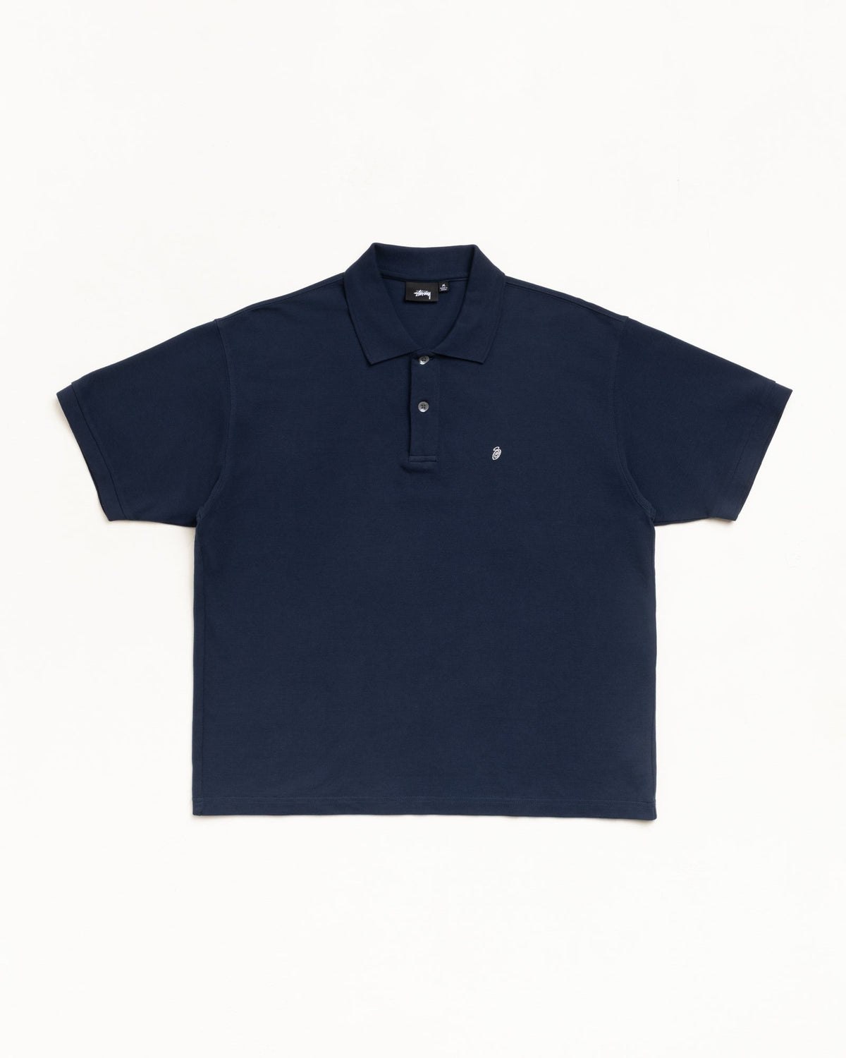 Stussy CLASSIC PIQUE POLO NAVY