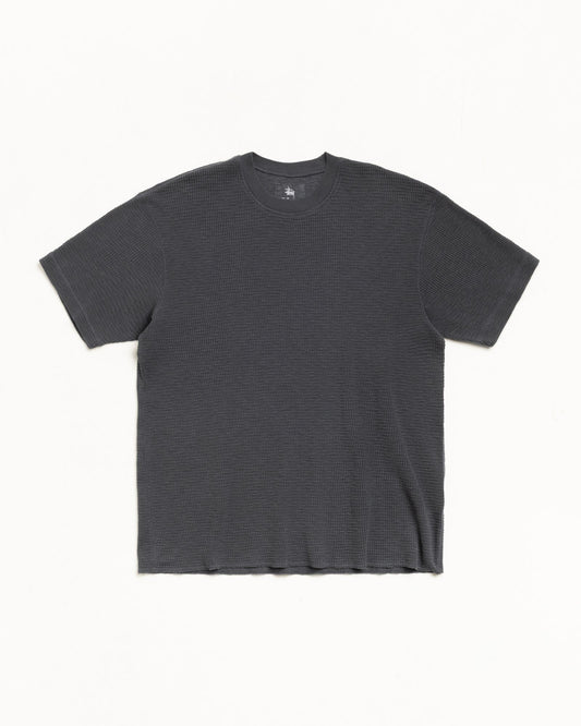 Stussy PIGMENT DYED SS THERMAL FADED BALCK