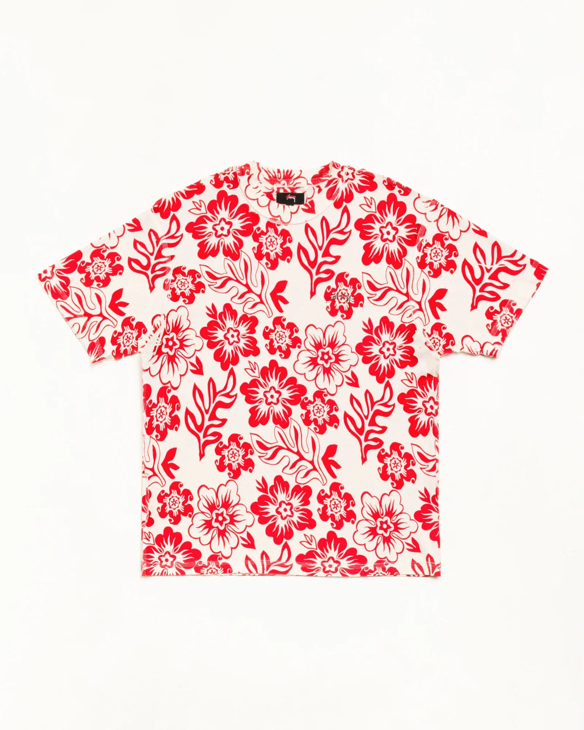 Stussy LAZY FLORAL TEE WHITE