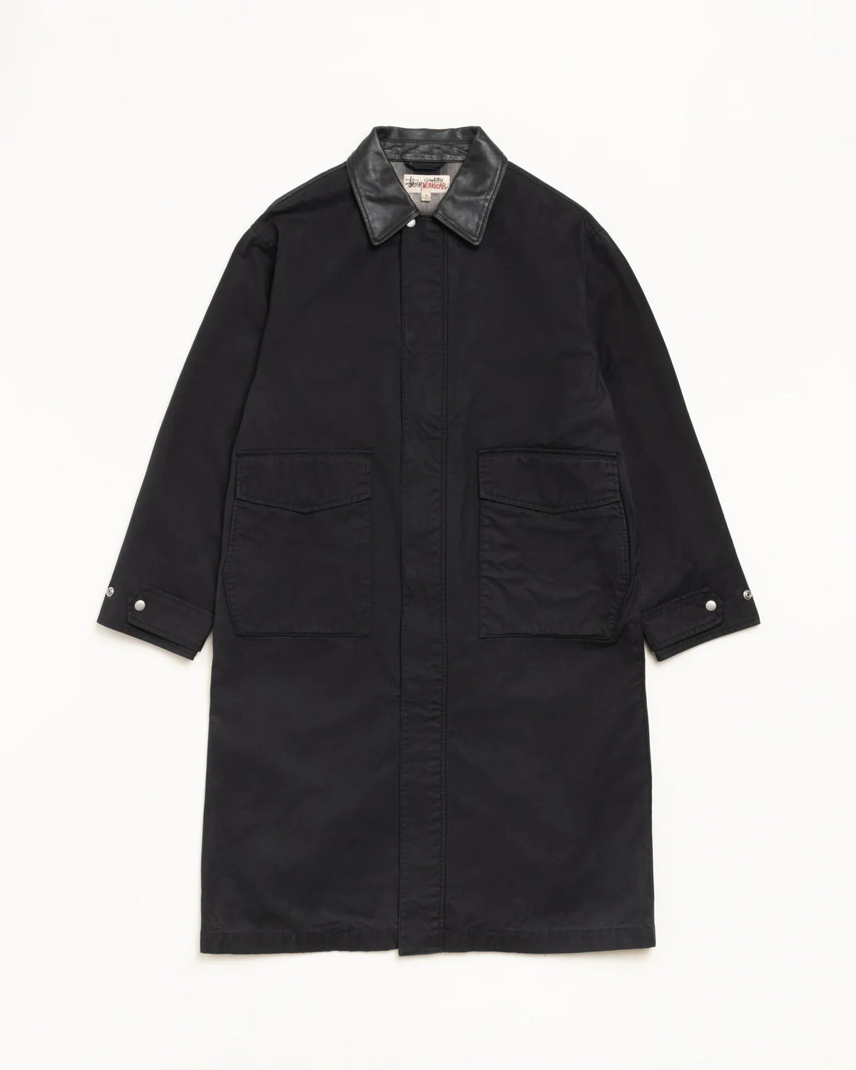 Stussy DUSTER COAT BLACK