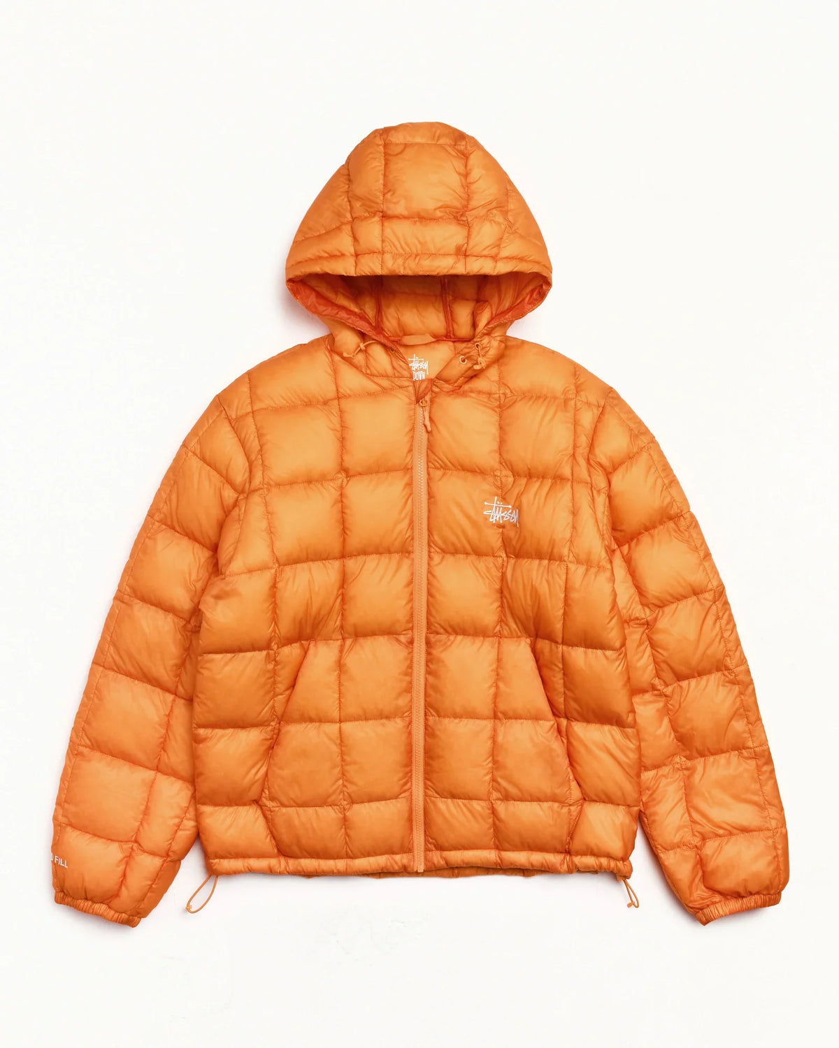 Stussy MIDWEIGHT HOODED PUFFER ORANGE