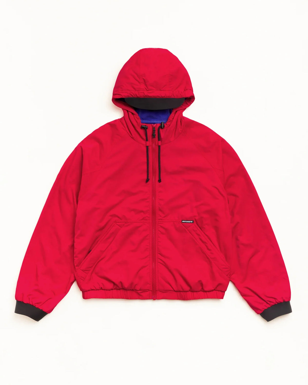 Stussy COASTLINE HOODED JACKET RED