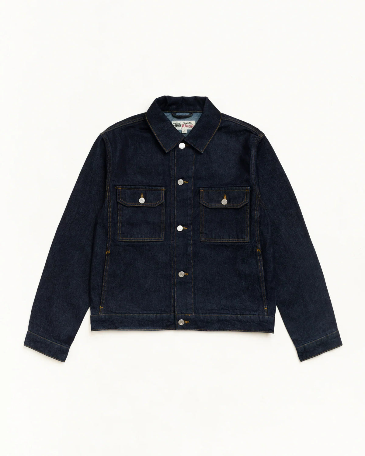 Stussy DENIM TRUCKER JACKET RINSED INDIGO