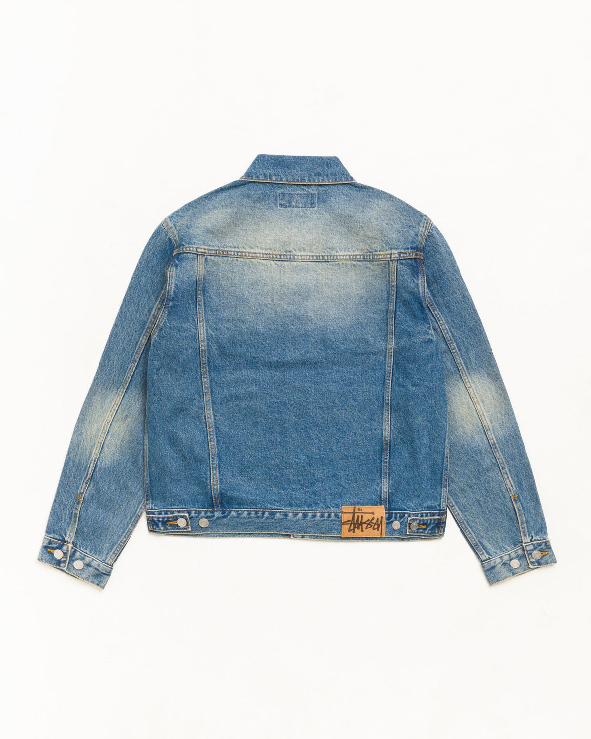 Stussy DENIM TRUCKER JACKET DARK WASH INDIGO
