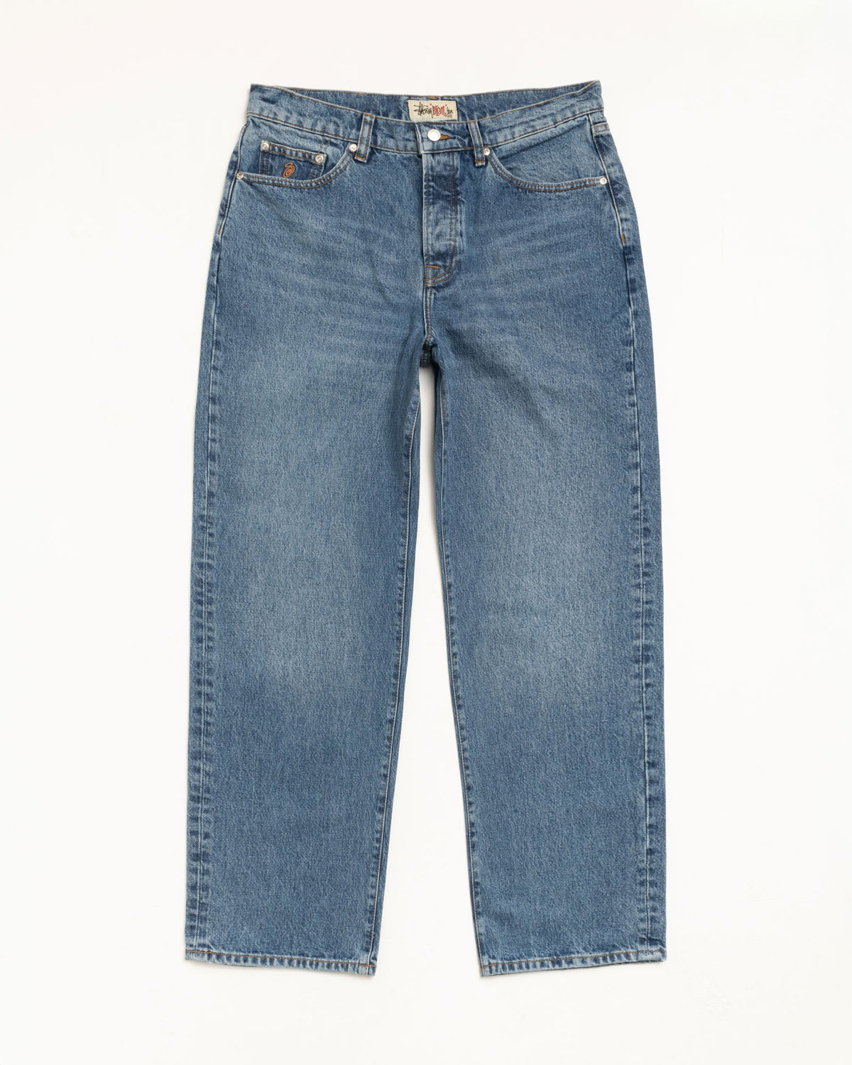 Stussy BIG OL' JEAN DENIM MEDIUM BLUE