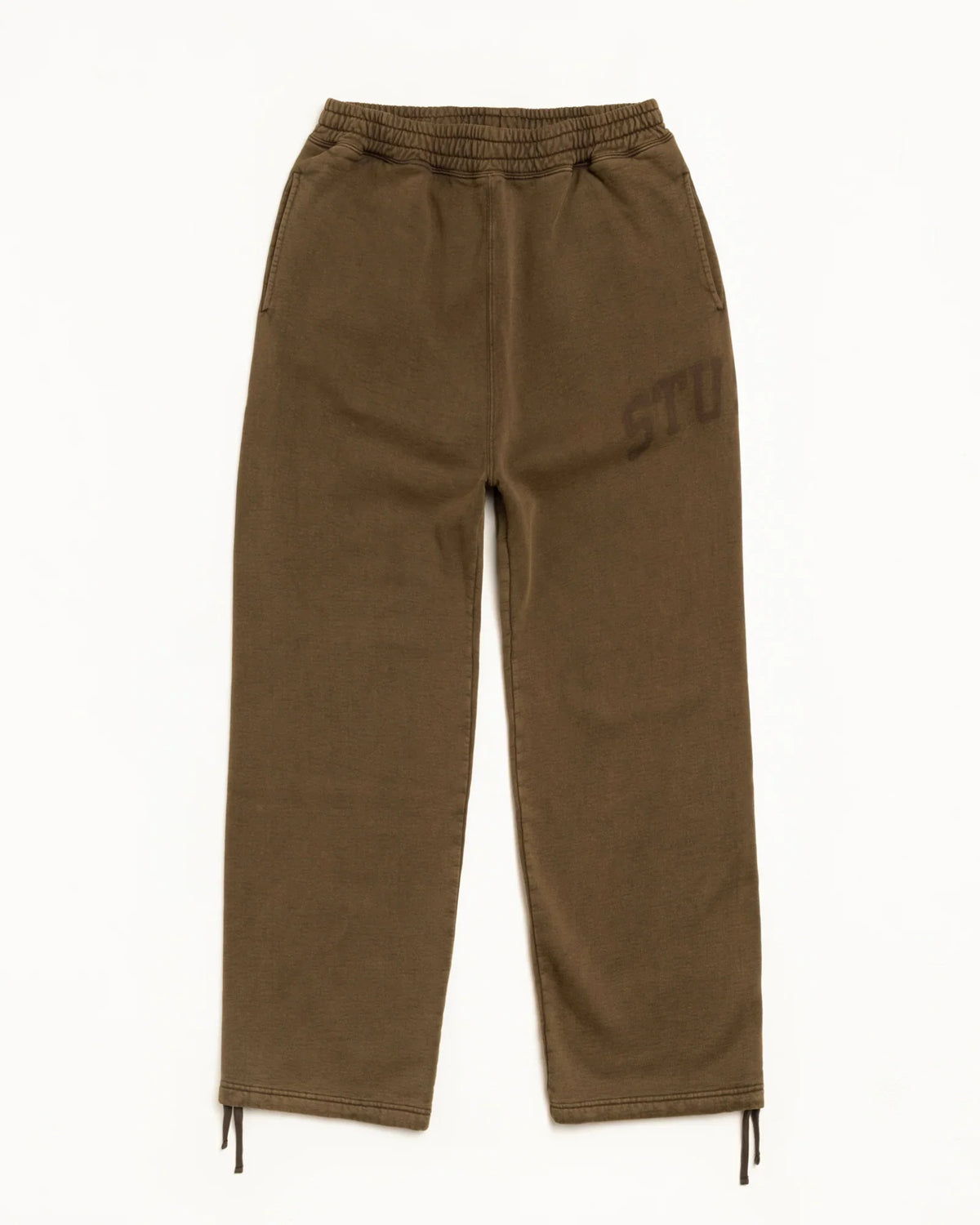 Stussy FADED GRAPHIC FLEECE PANT WASHED OLIVE