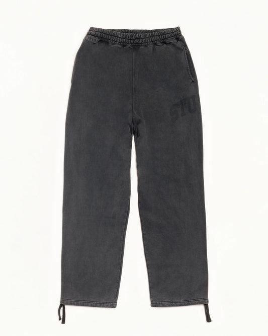 Stussy FADED GRAPHIC FLEECE PANT WASHED BLACK