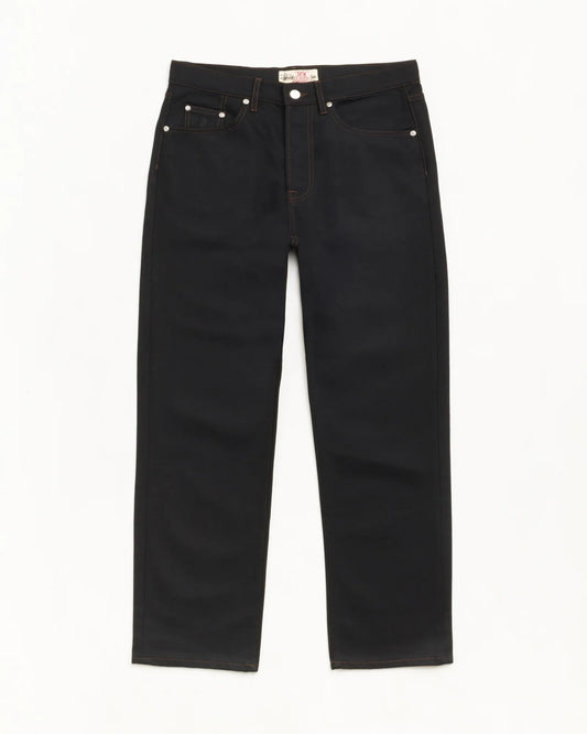 Stussy NEW CLASSIC JEAN DENIM RAW BLACK CONTRAST STITCH