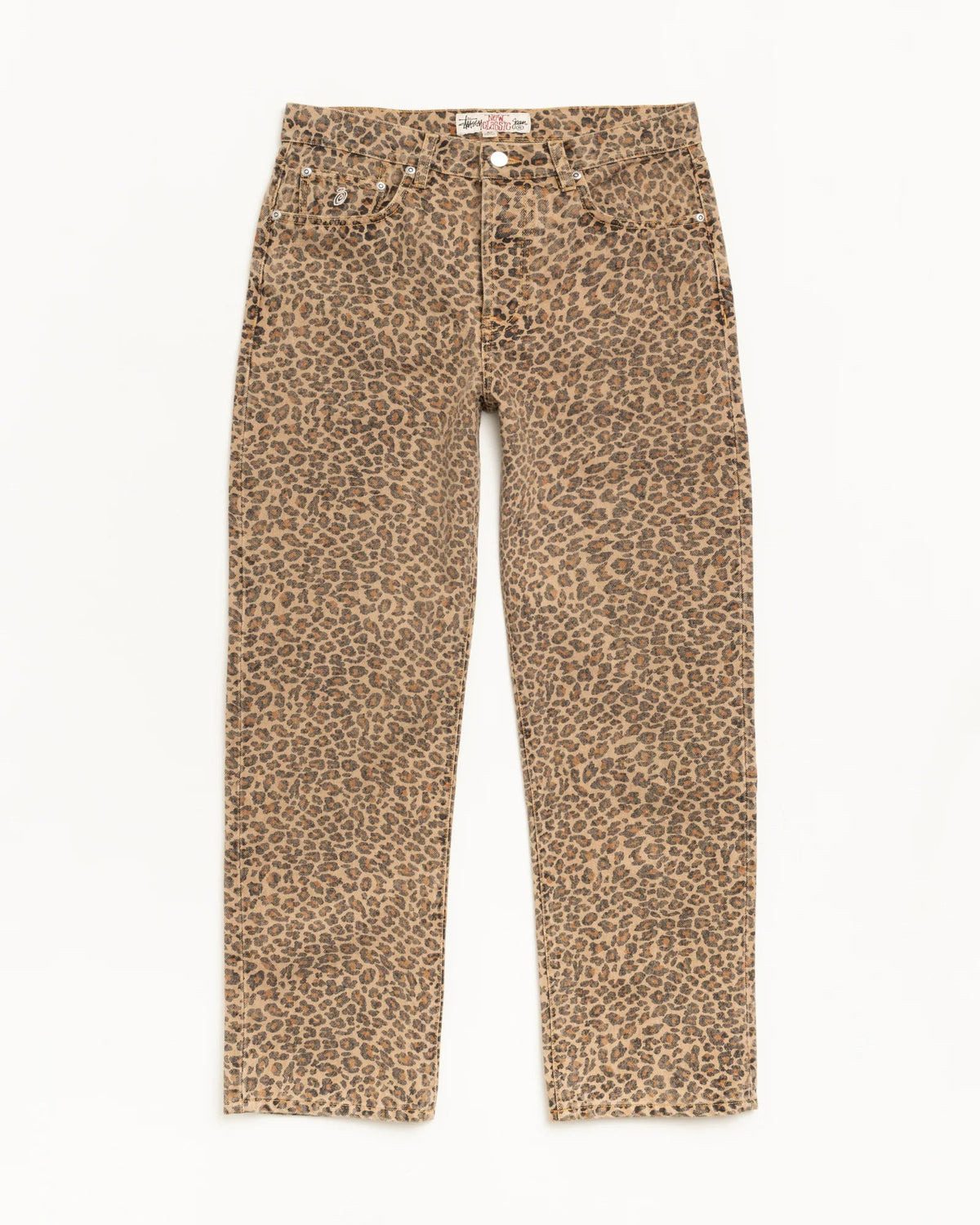 Stussy NEW CLASSIC JEAN DENIM LEOPARD