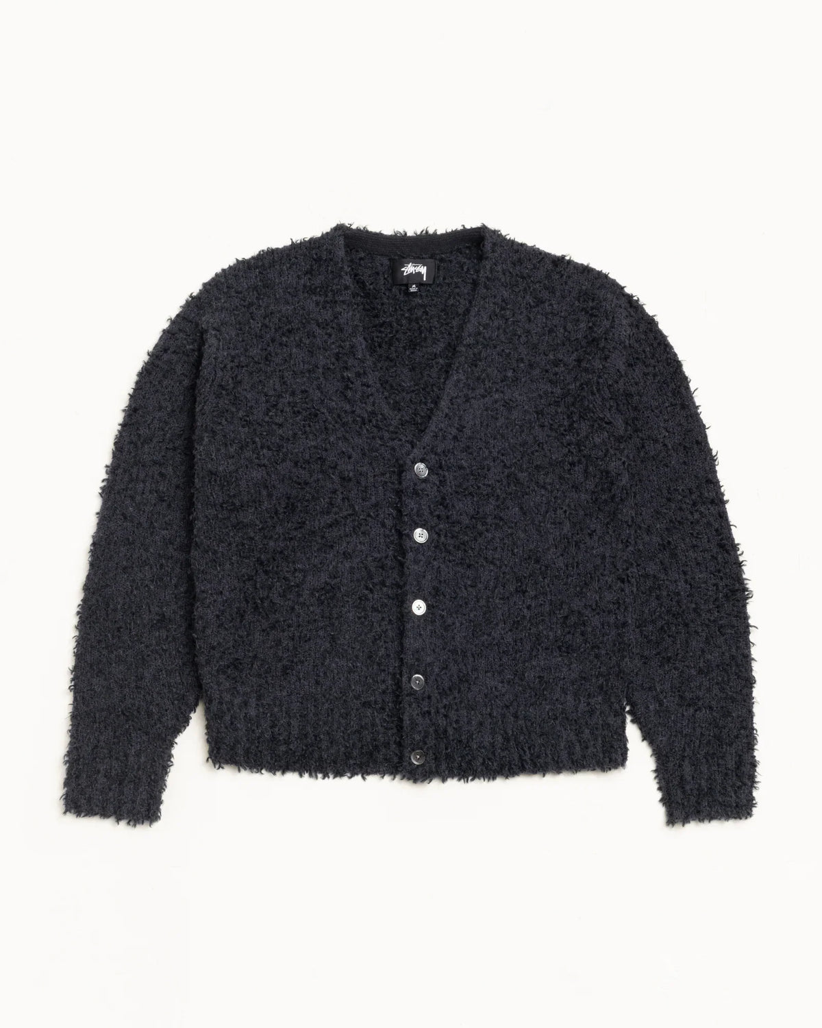 Stussy TEXTURED CARDIGAN BLACK