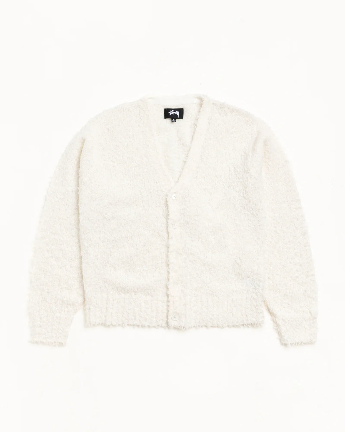 Stussy TEXTURED CARDIGAN OFF WHITE