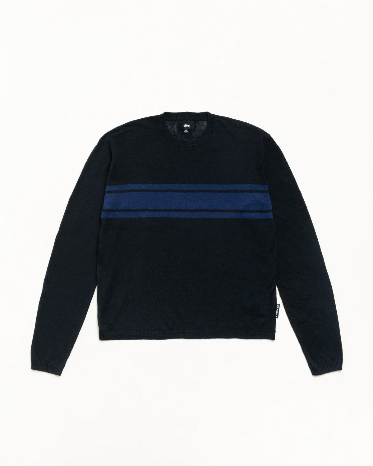 Stussy LIGHTWEIGHT STRIPED SWEATER BLACK