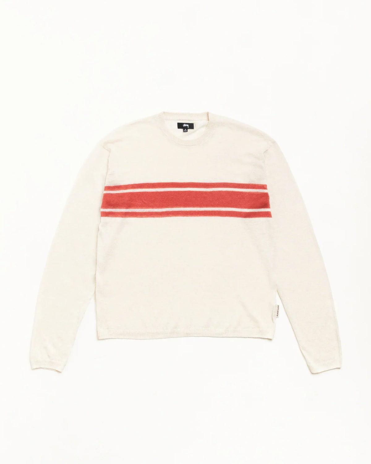 Stussy LIGHTWEIGHT STRIPED SWEATER BONE