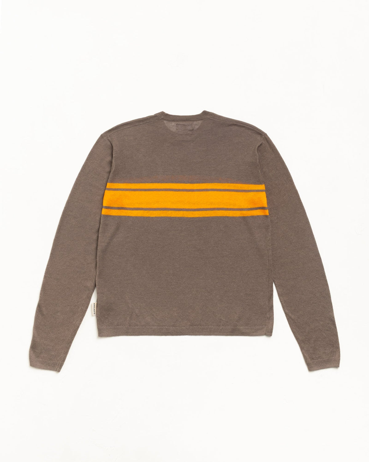 Stussy LIGHTWEIGHT STRIPED SWEATER BROWN