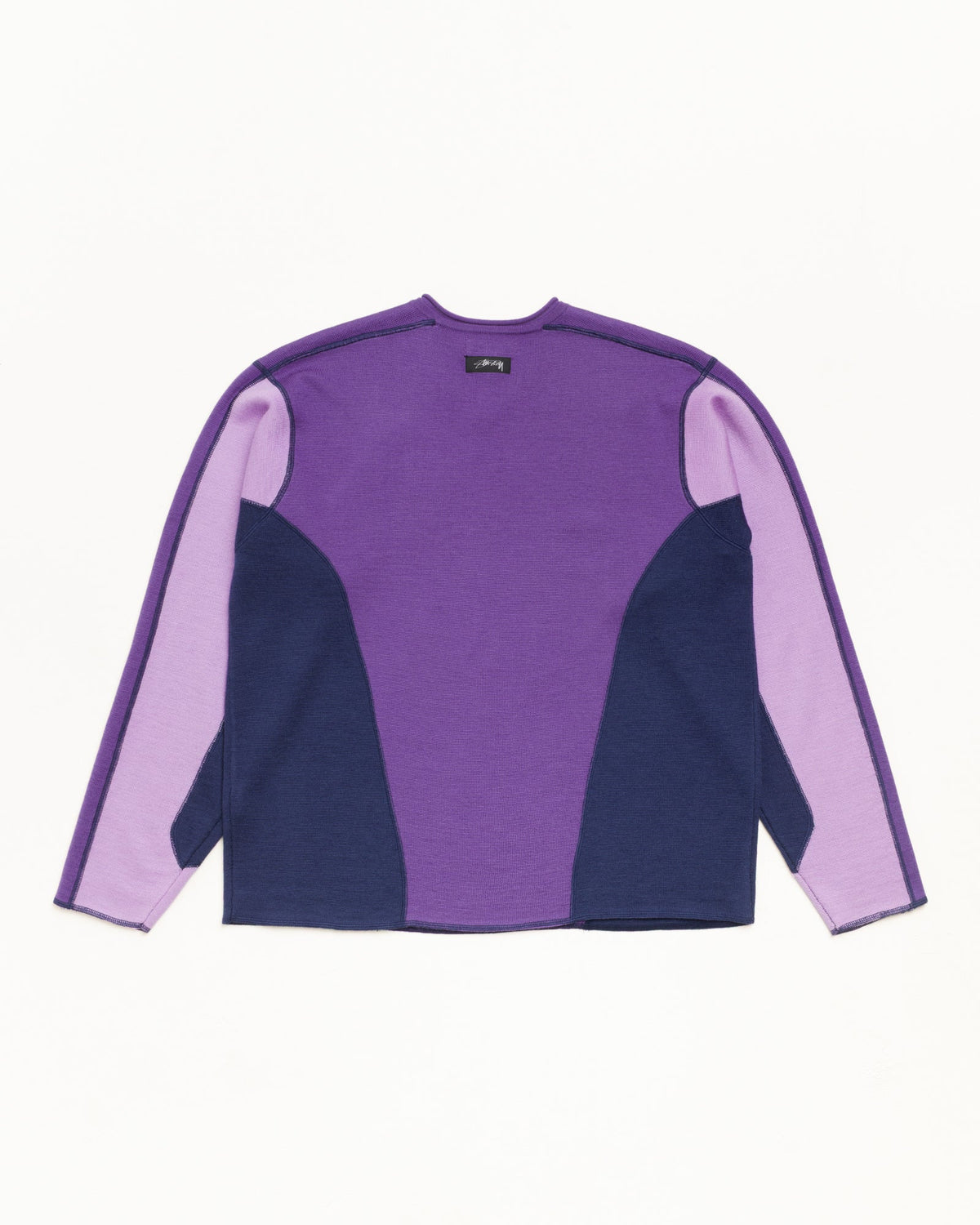 Stussy WAVE KNIT SWEATER LAVENDER