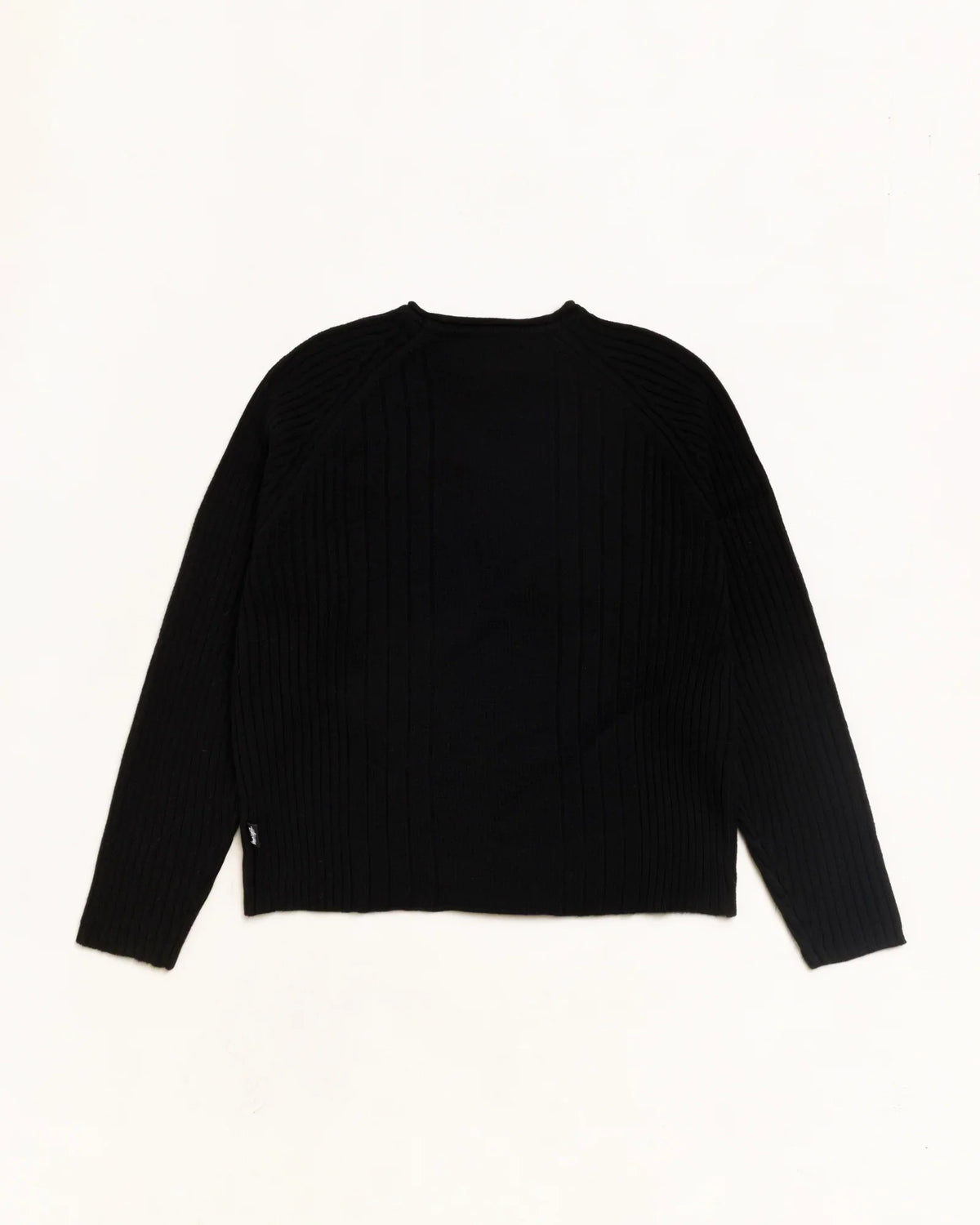 Stussy MERINO ROLL NECK SWEATER BLACK