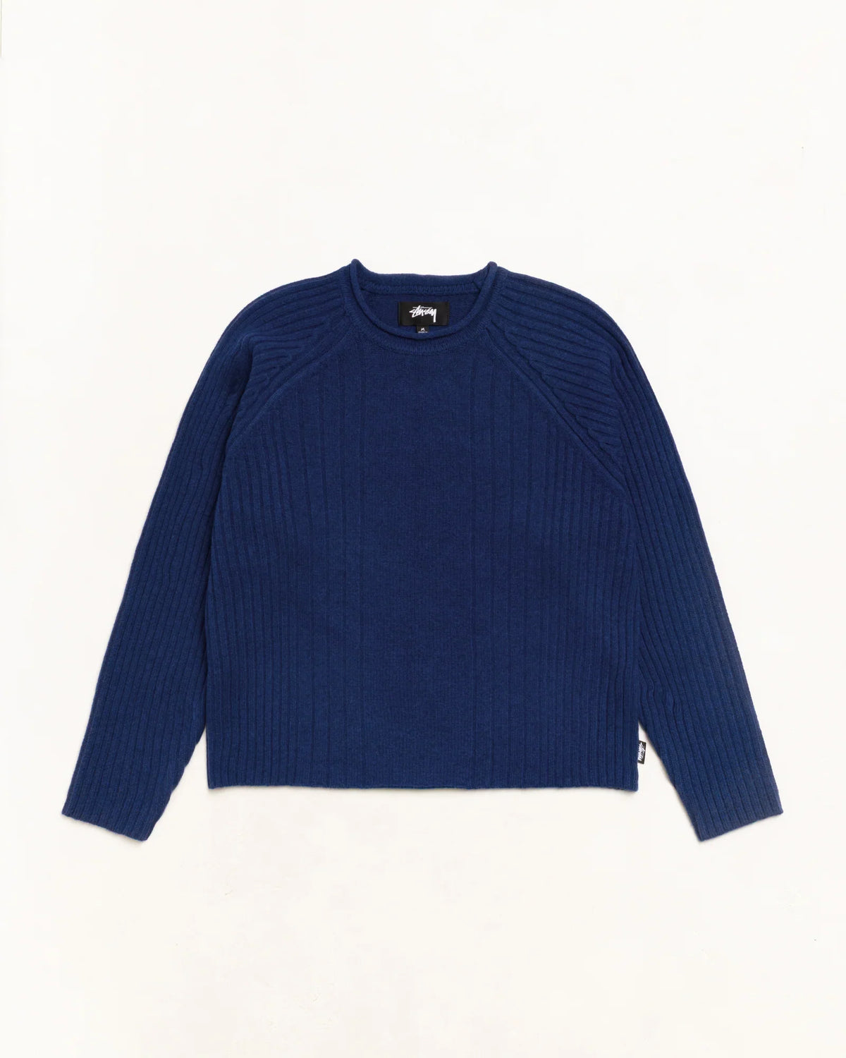 Stussy MERINO ROLL NECK SWEATER BLUE
