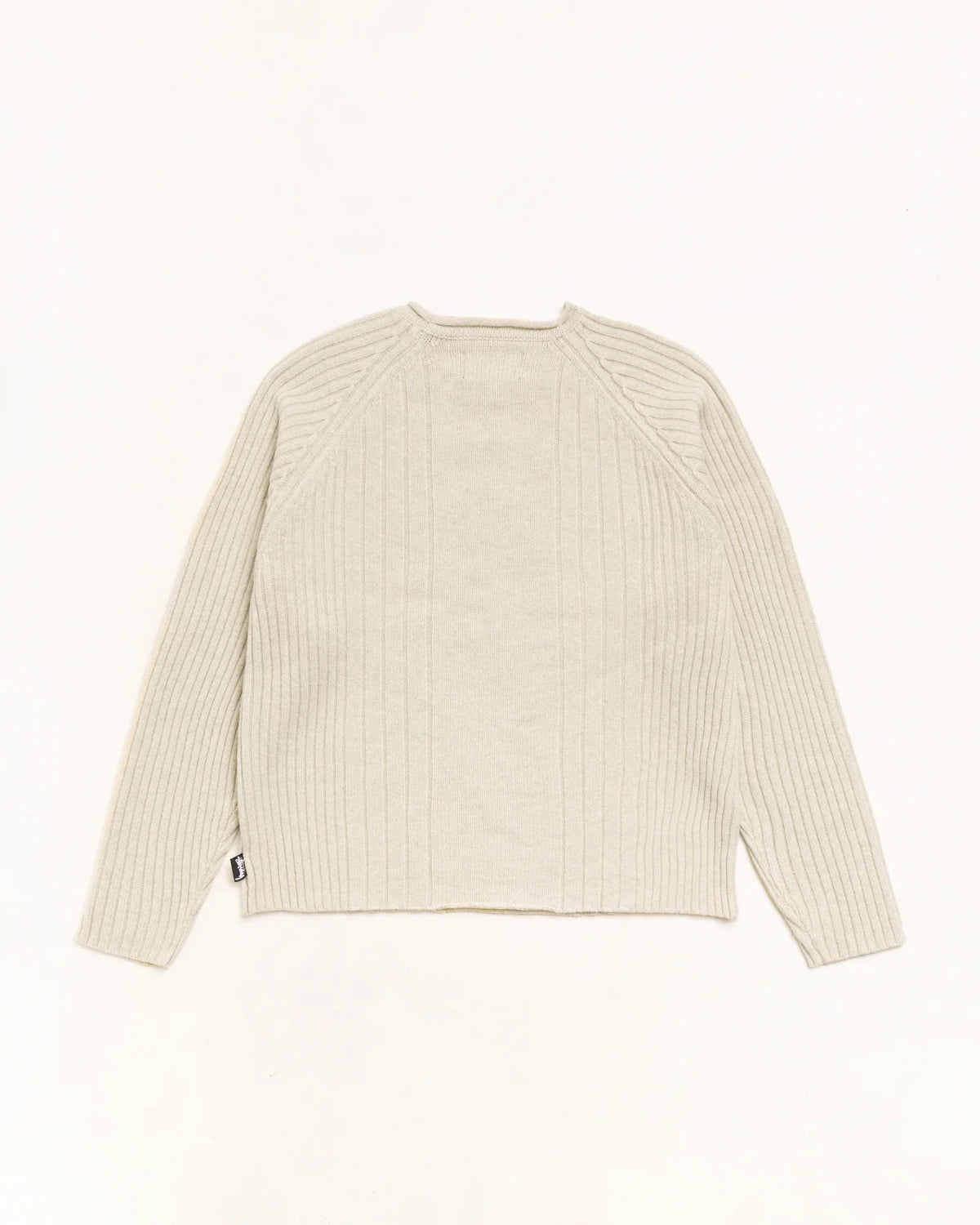 Stussy MERINO ROLL NECK SWEATER NATURAL