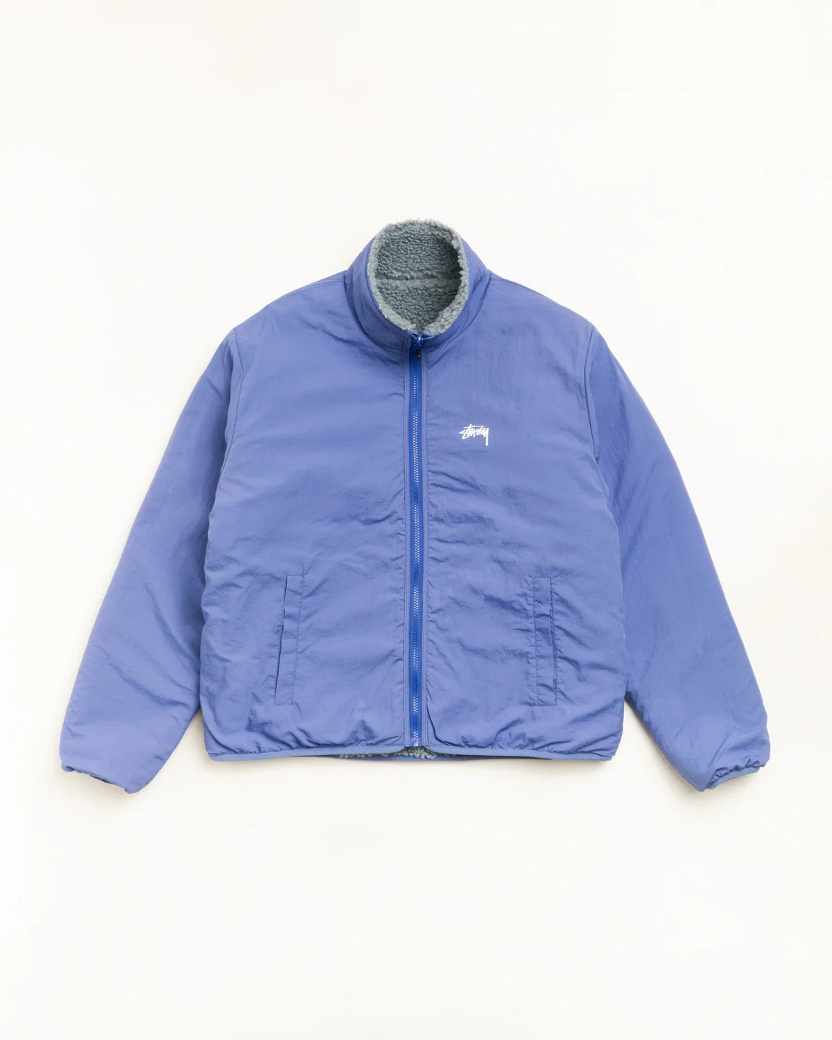 Stussy SHERPA REVERSIBLE JACKET BLUESTONE