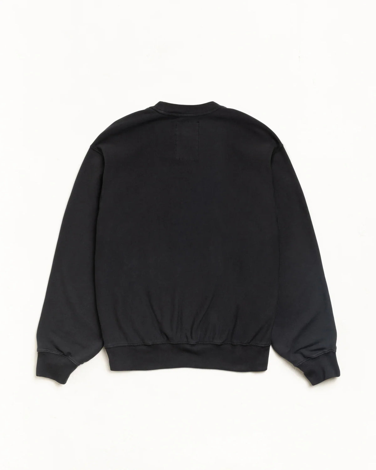 Stussy LIGHTWEIGHT TERRY CREW BLACK