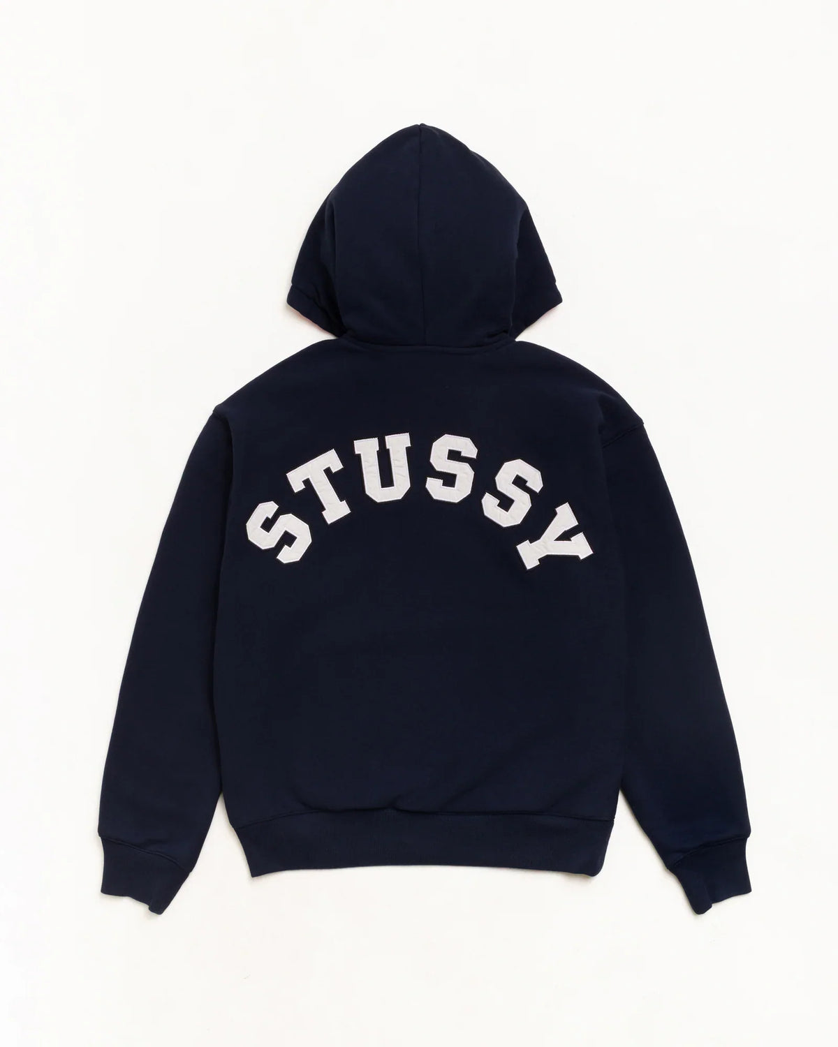 Stussy DOUBLE FACED ZIP HOODIE NAVY