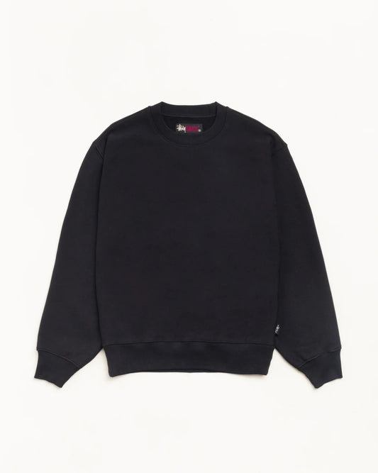 Stussy FLEECE CREW BLACK