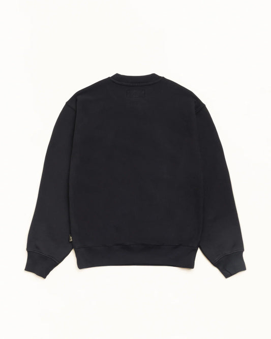 Stussy FLEECE CREW BLACK