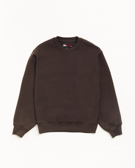 Stussy FLEECE CREW BROWN
