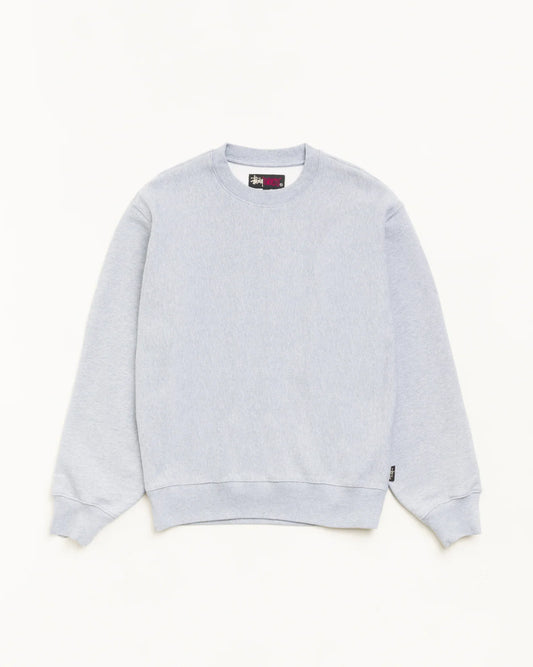 Stussy FLEECE CREW GREY HEATHER