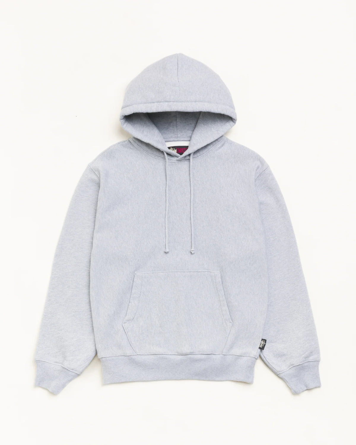 Stussy FLEECE HOODIE GREY HEATHER