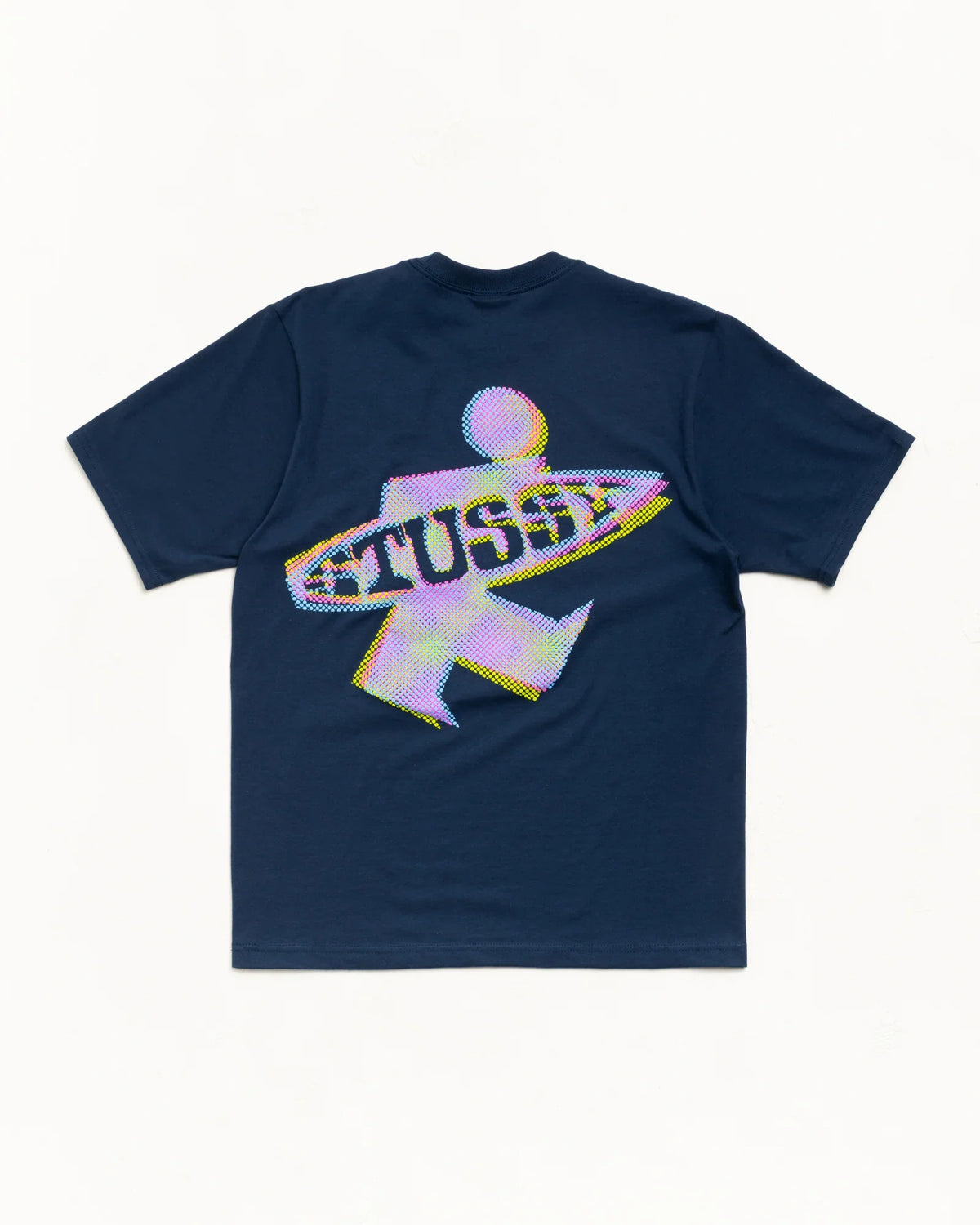 Stussy DOT SURF PUFF PRINT TEE NAVY