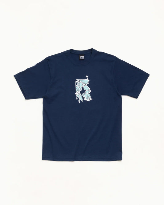 Stussy SMOOTH SK8 TEE NAVY