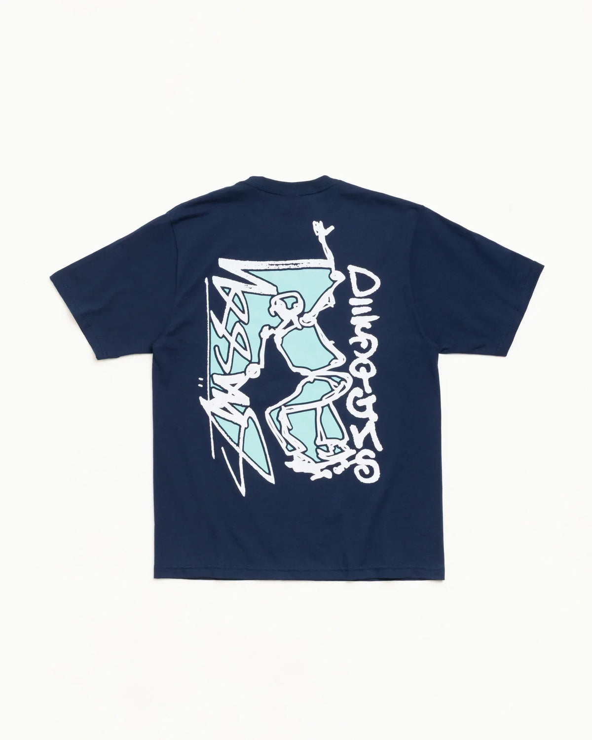 Stussy SMOOTH SK8 TEE NAVY