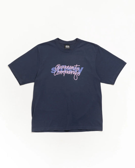 Stussy GARMENT CO. TEE MIDNIGHT