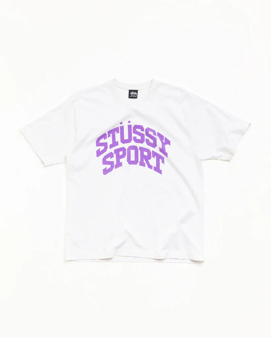 Stussy BLOCK SPORT TEE WHITE
