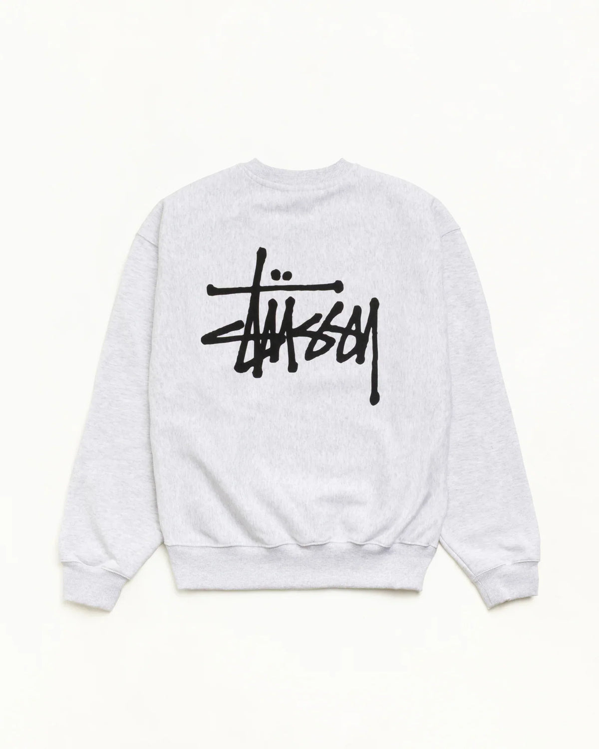BASIC STÜSSY CREW ASH HEATHER