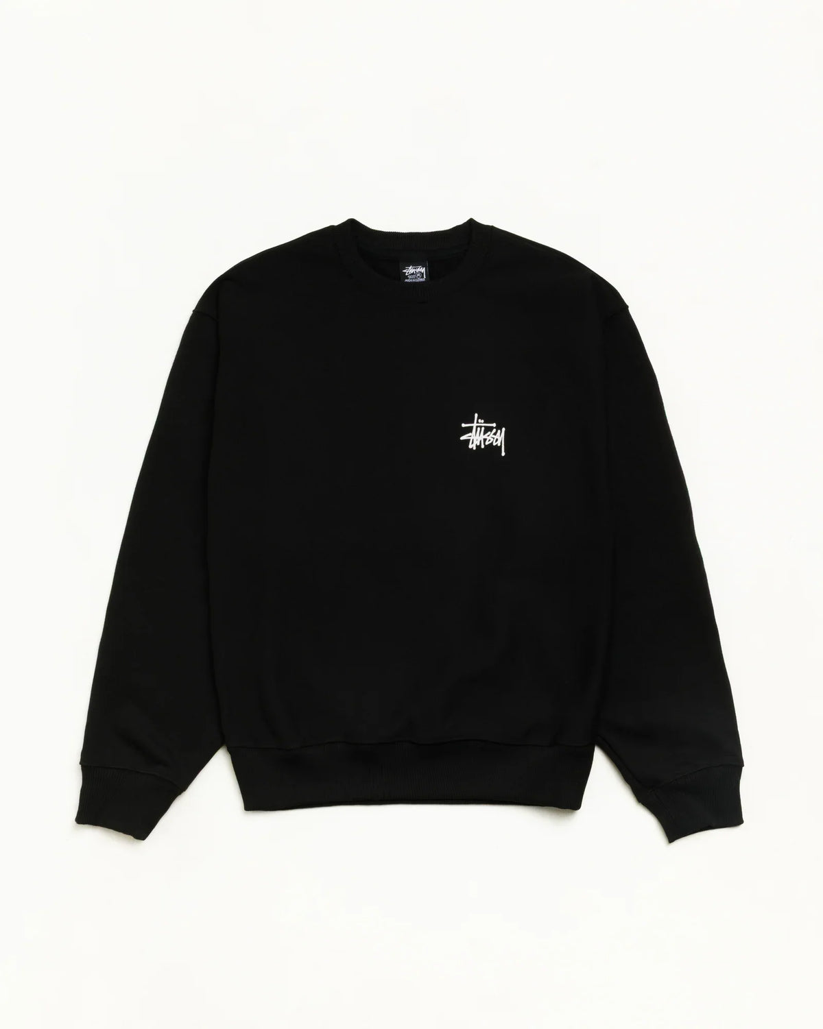 BASIC STÜSSY CREW BLACK