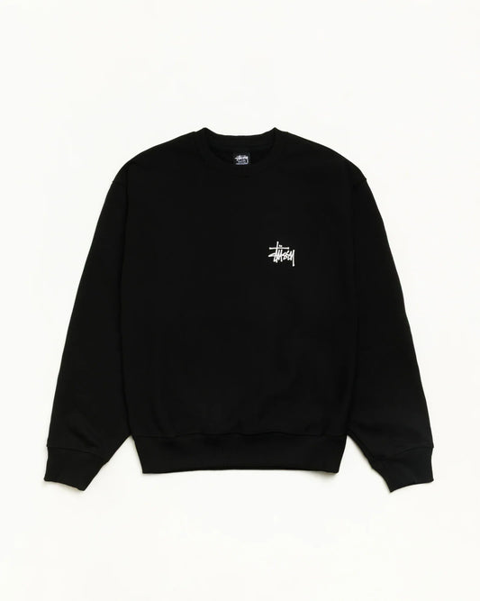 BASIC STÜSSY CREW BLACK