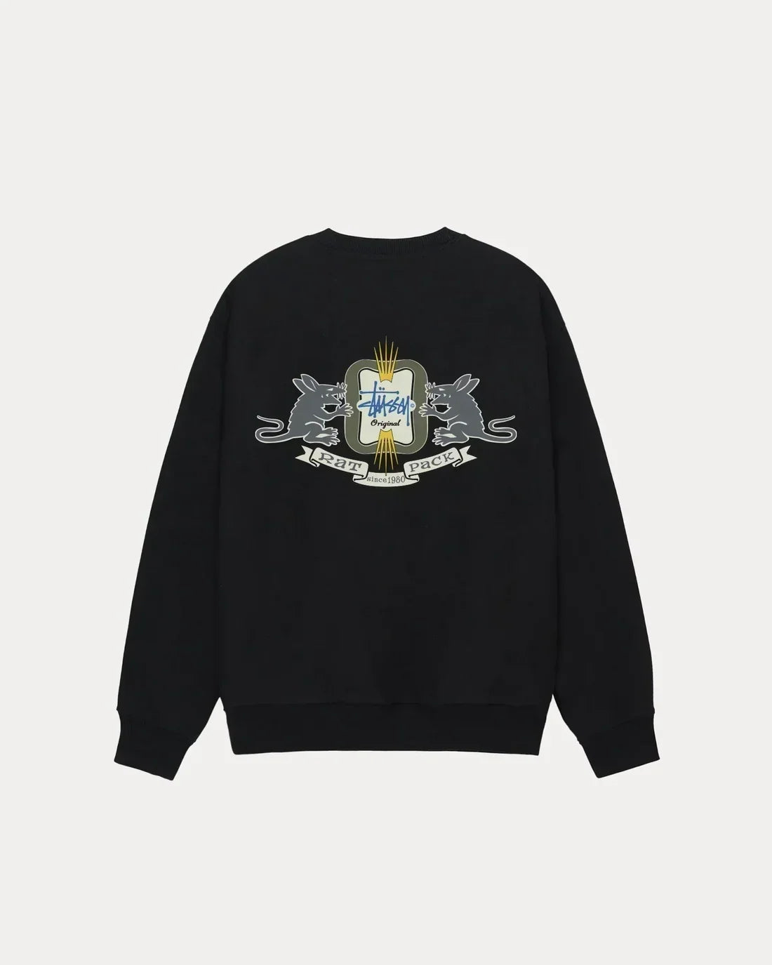 STUSSY HOMEBREW LONG SLEEVE TEE BLACK