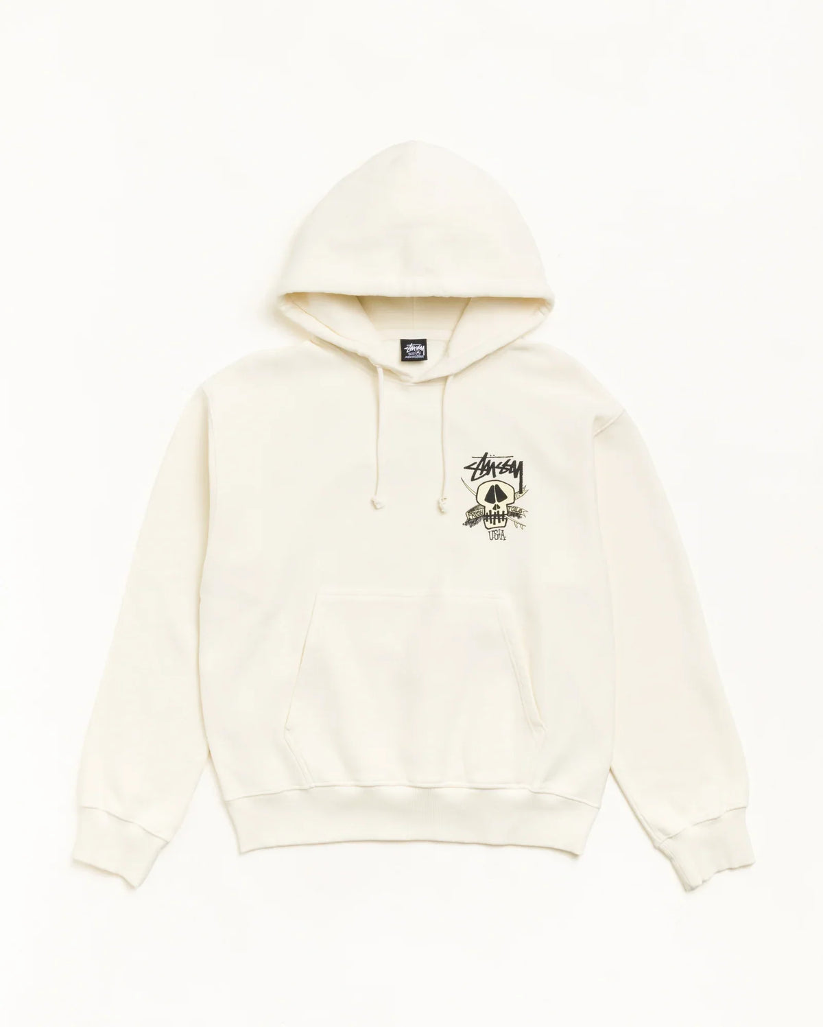 Stussy FRESH FOILS HOODIE GARMENT DYED BONE