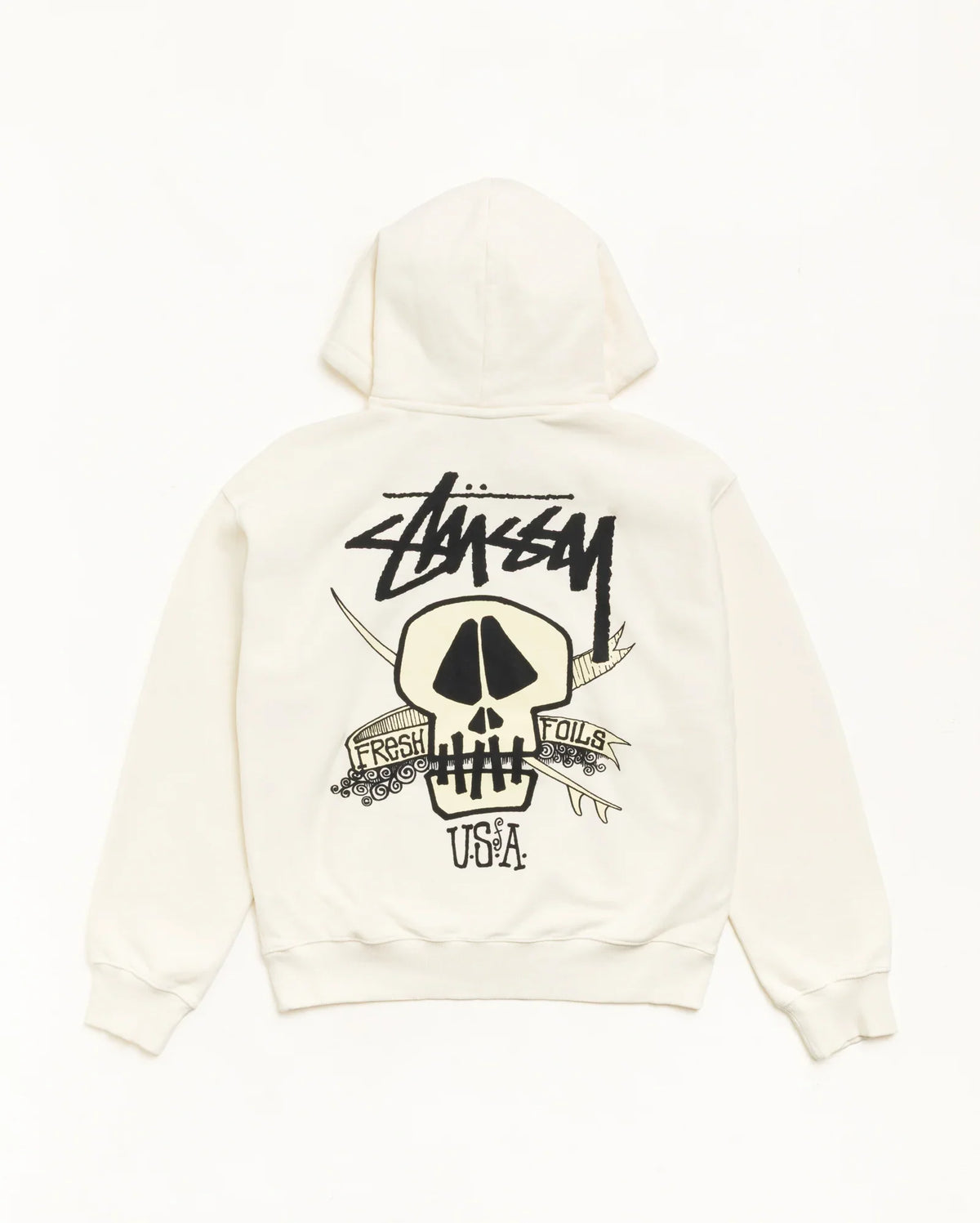 Stussy FRESH FOILS HOODIE GARMENT DYED BONE